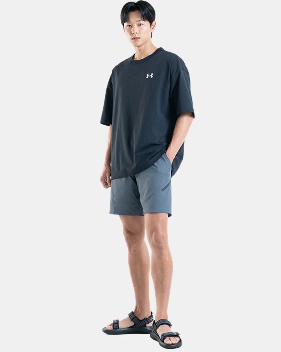 男士UA Unstoppable短褲 in Gray image number 2